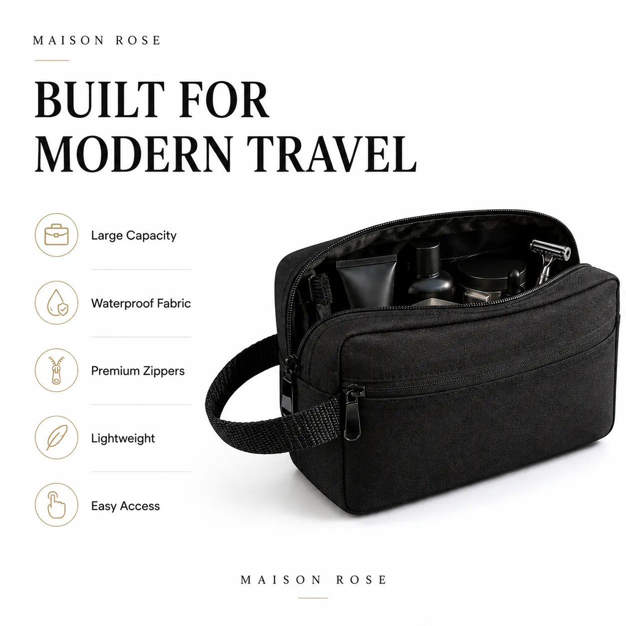 The Stealth Dopp Kit – Premium Waterproof Organizer