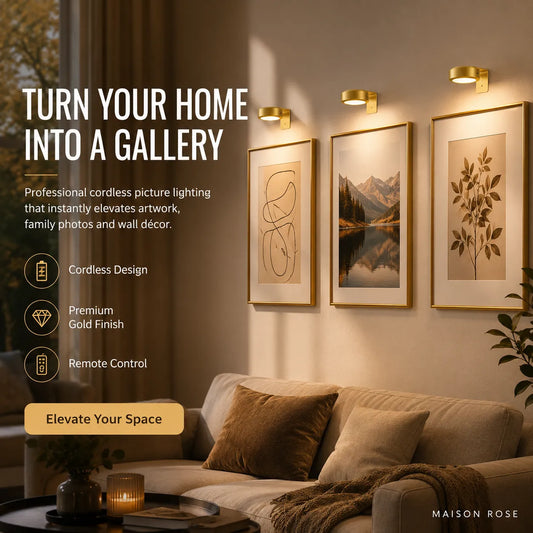 Lumina – Premium Cordless LED Gallery Lighting