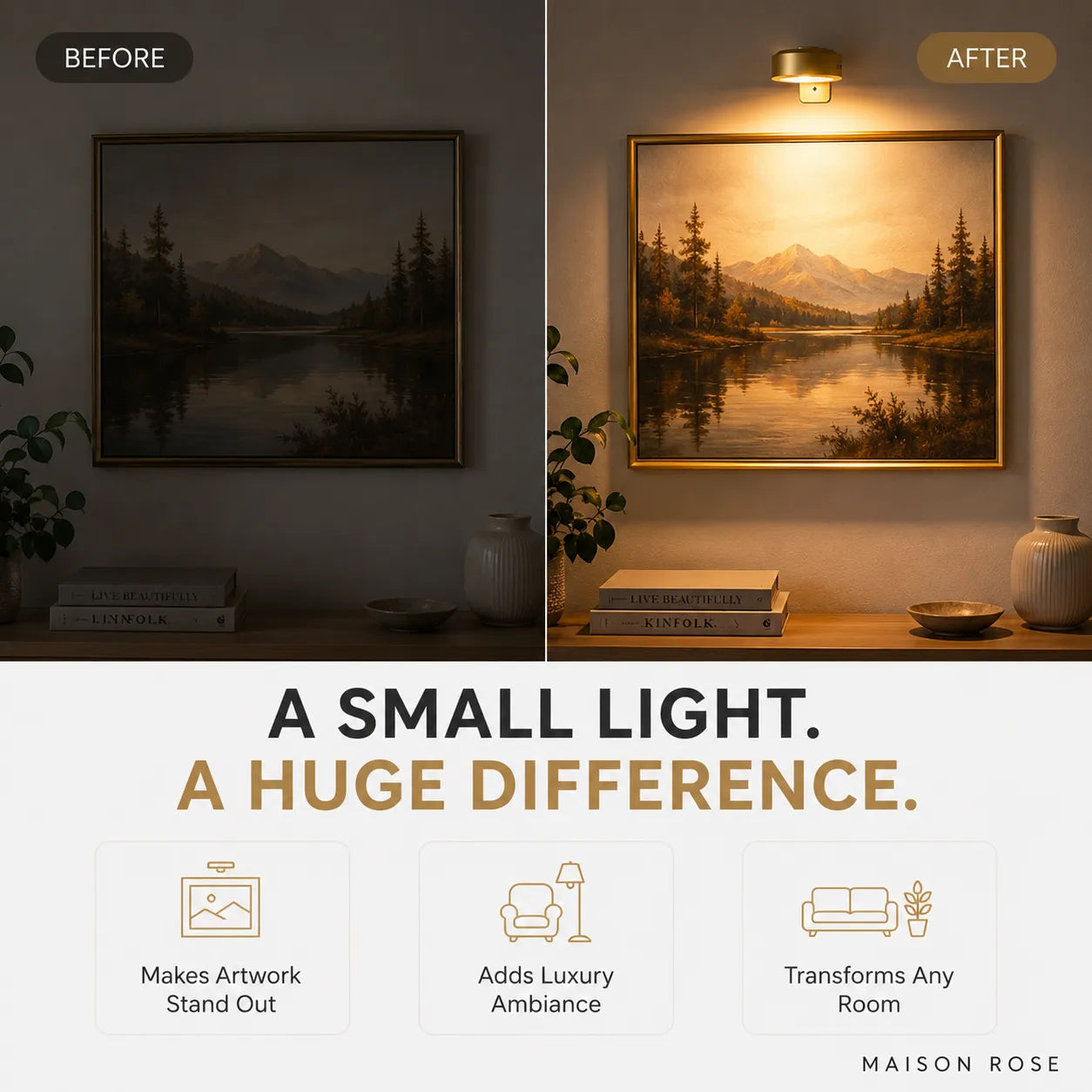 Lumina – Premium Cordless LED Gallery Lighting