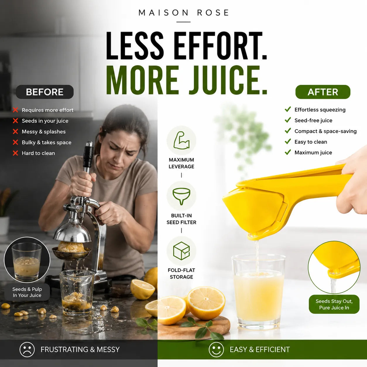 SlimSqueeze – Fold-Flat Citrus Juicer