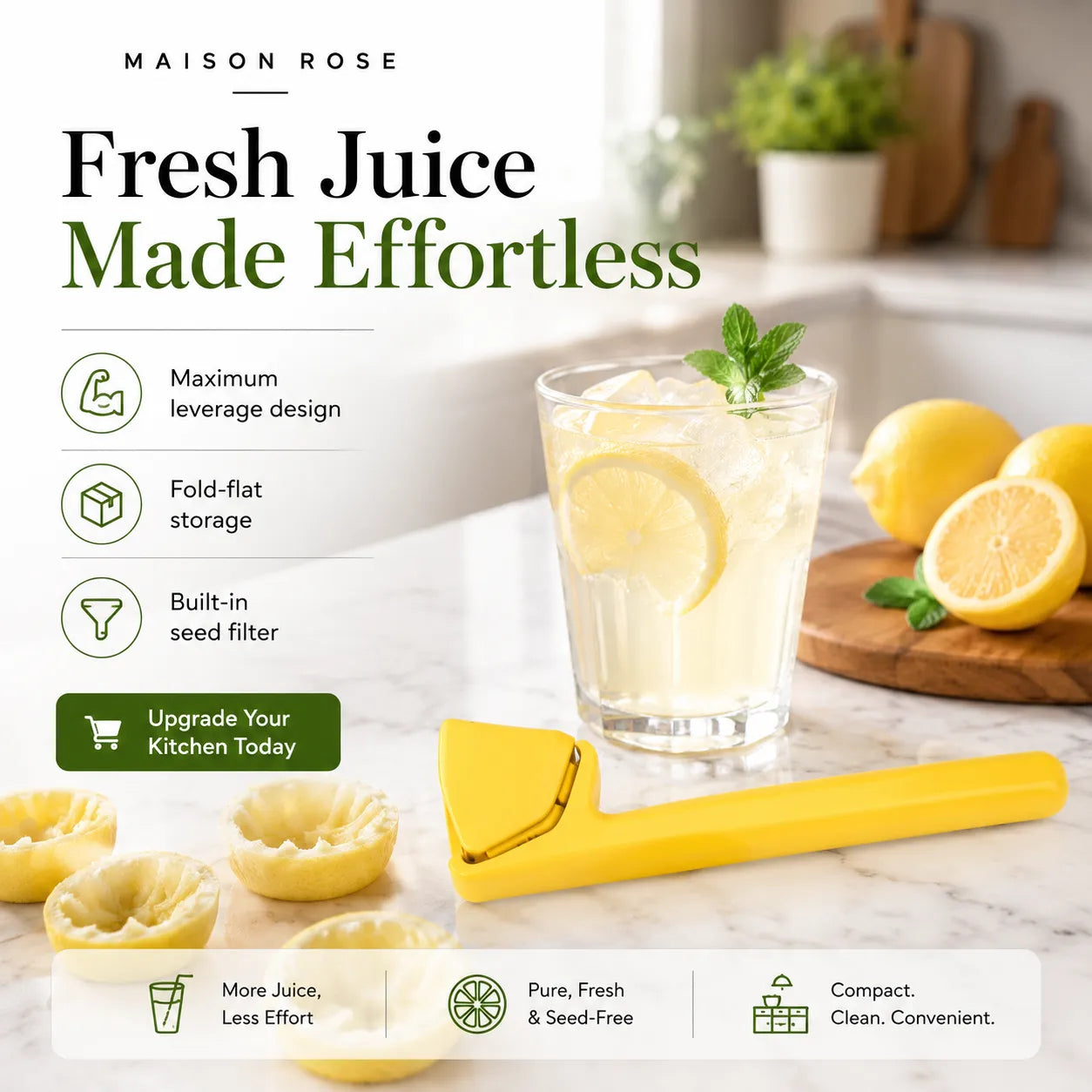 SlimSqueeze – Fold-Flat Citrus Juicer