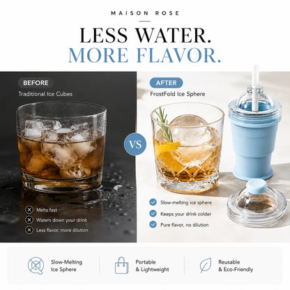 FrostFold – 2-in-1 Portable Ice Ball Cup