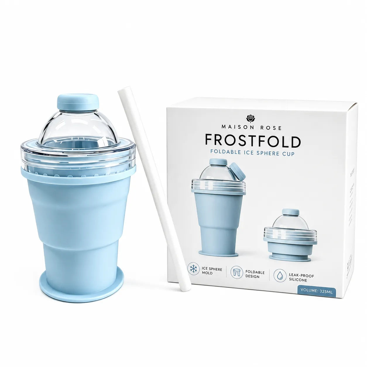 FrostFold – 2-in-1 Portable Ice Ball Cup
