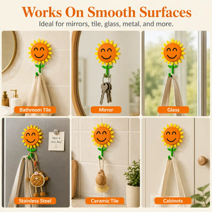 BloomHook – Retractable Sunflower Wall Hook