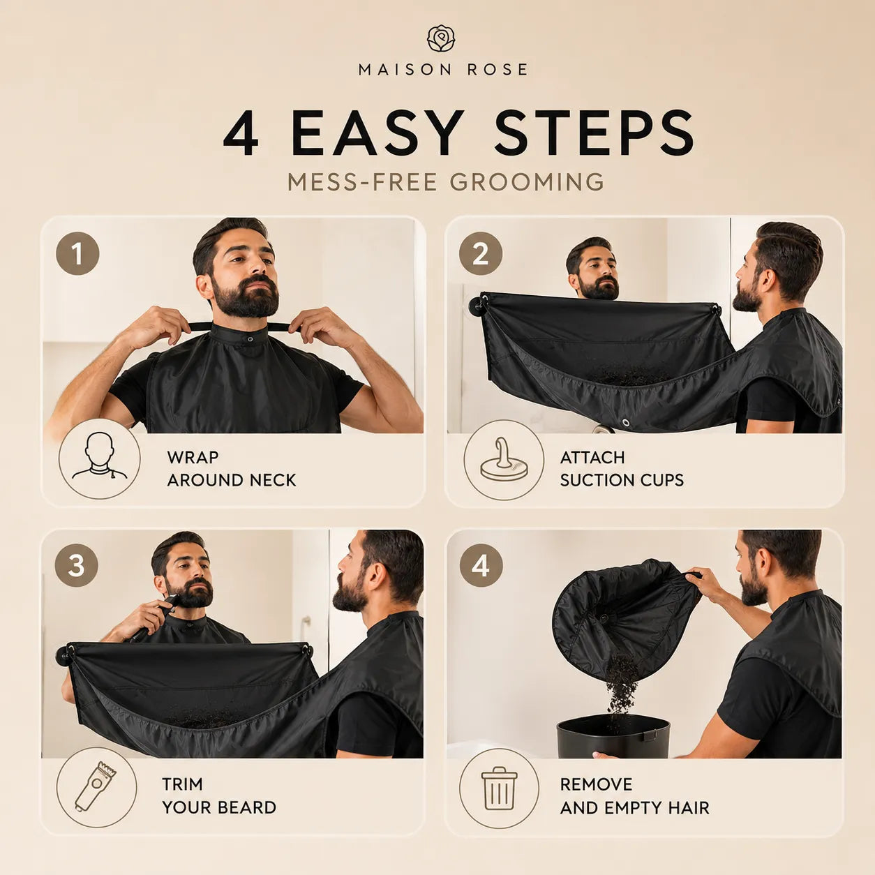 TrimShield – Beard Grooming Apron