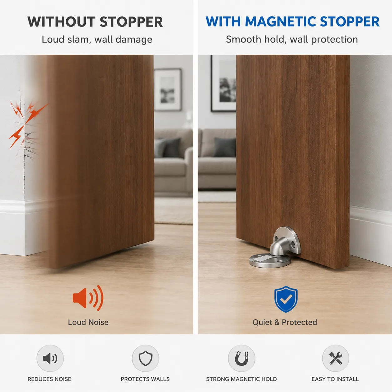 StealthHold - Magnetic Door Stopper