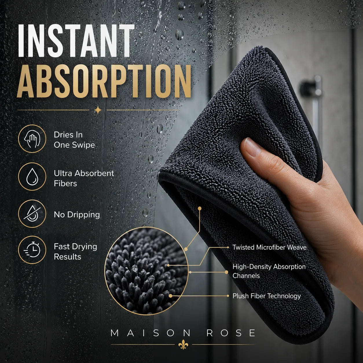 GlassGleam – Drying Towel