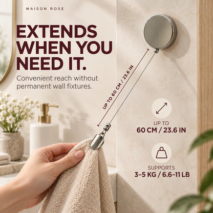 TowelReach – Retractable Towel Clip