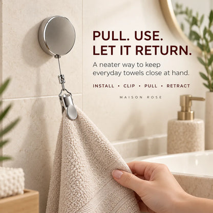 TowelReach – Retractable Towel Clip