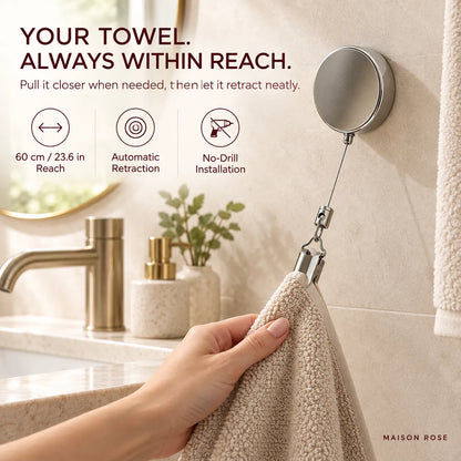 TowelReach – Retractable Towel Clip