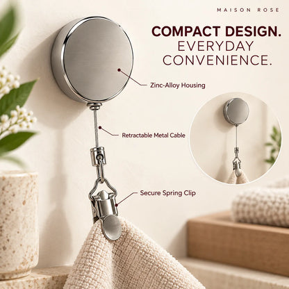 TowelReach – Retractable Towel Clip
