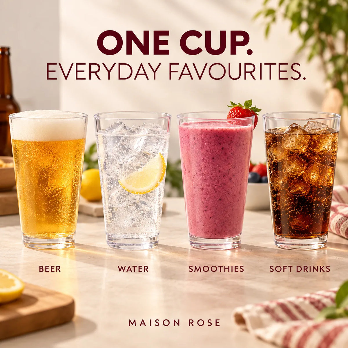 FlexSip – Clear 16 oz Reusable Silicone Pint Cup