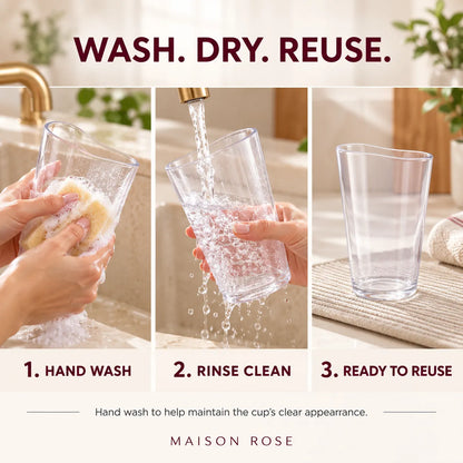 FlexSip – Clear 16 oz Reusable Silicone Pint Cup