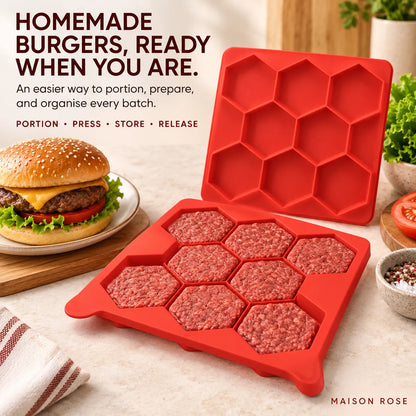 PattyPrep – Silicone Burger Patty Mold