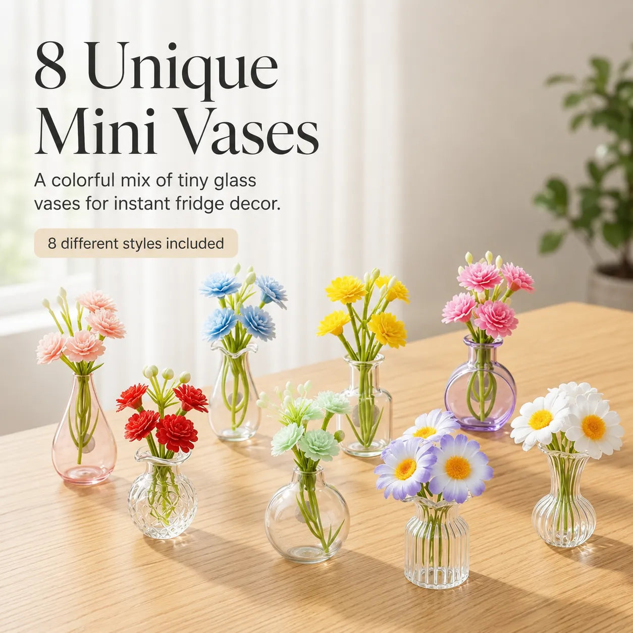 Bloomora Magnetic Mini Fridge Vase