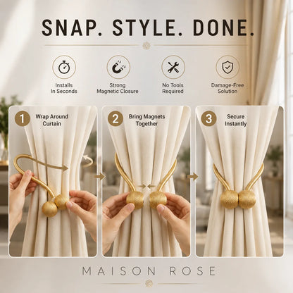 Magnetic Curtain Tiebacks