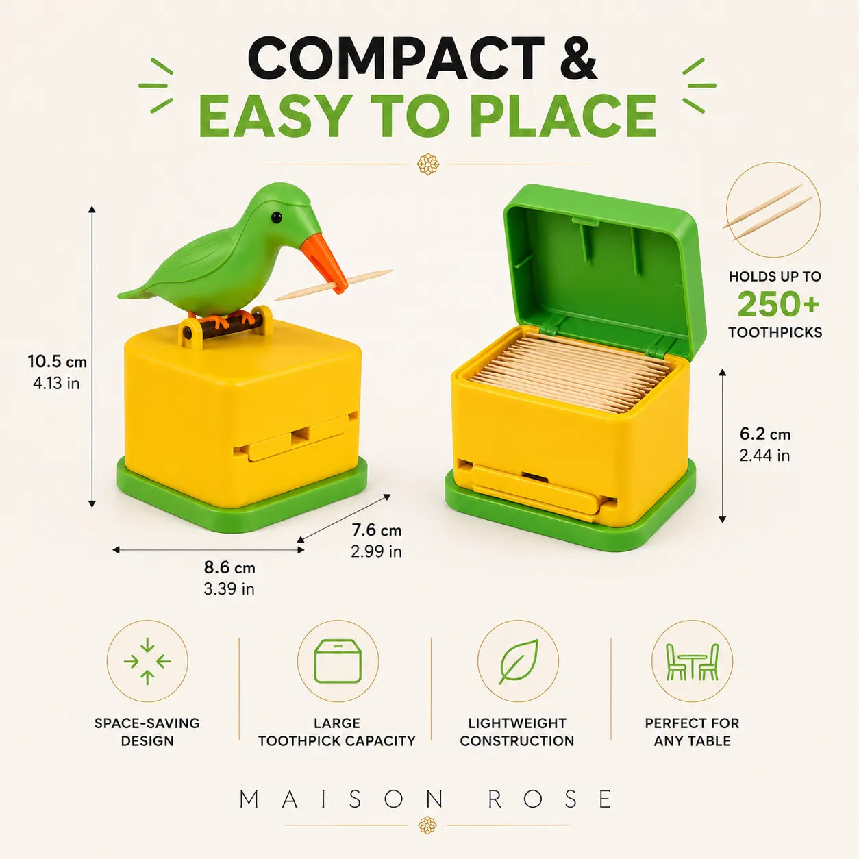 Woody Pick – Automatic Toothpick Dispenser