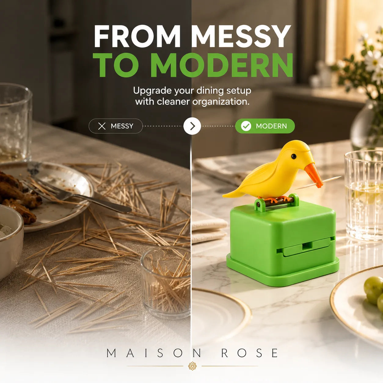 Woody Pick – Automatic Toothpick Dispenser