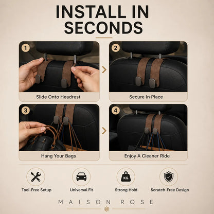 Velvet Hook – Car Seat Organizer Hooks