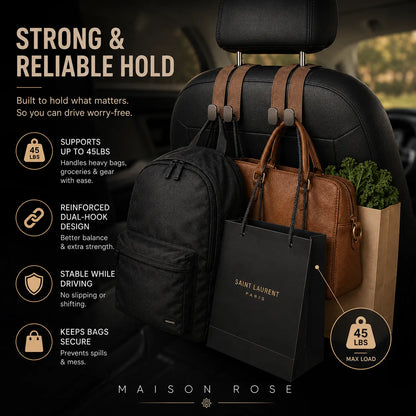 Velvet Hook – Car Seat Organizer Hooks