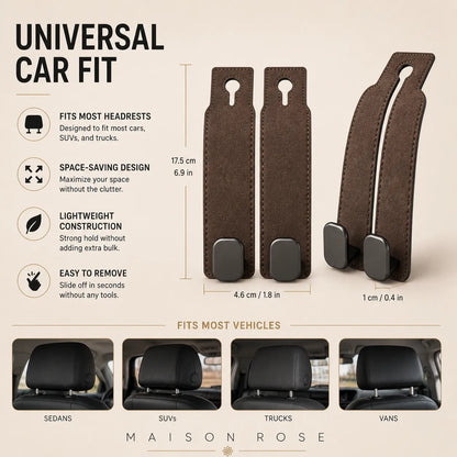 Velvet Hook – Car Seat Organizer Hooks