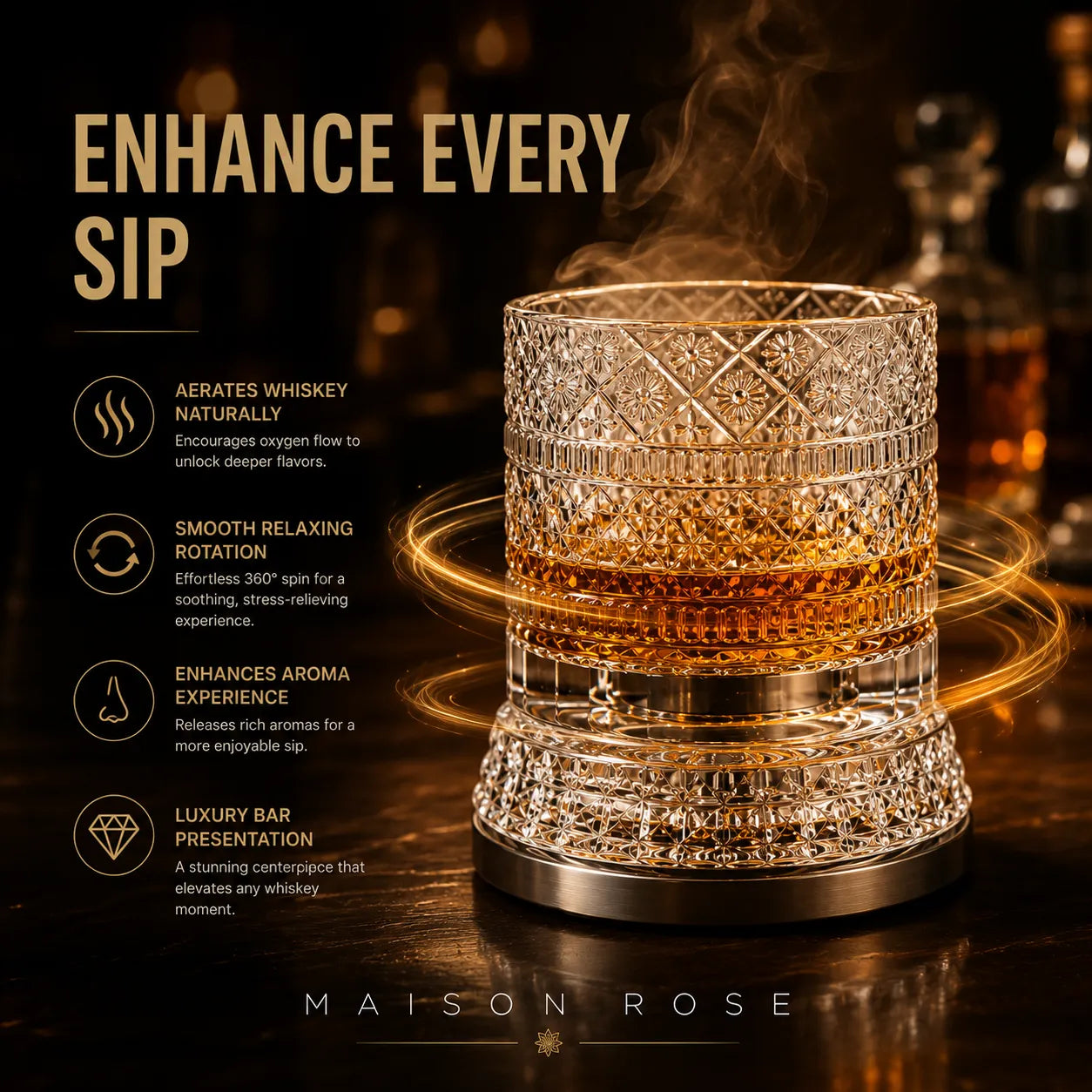 Orbit Crystal – Rotating Crystal Glassware