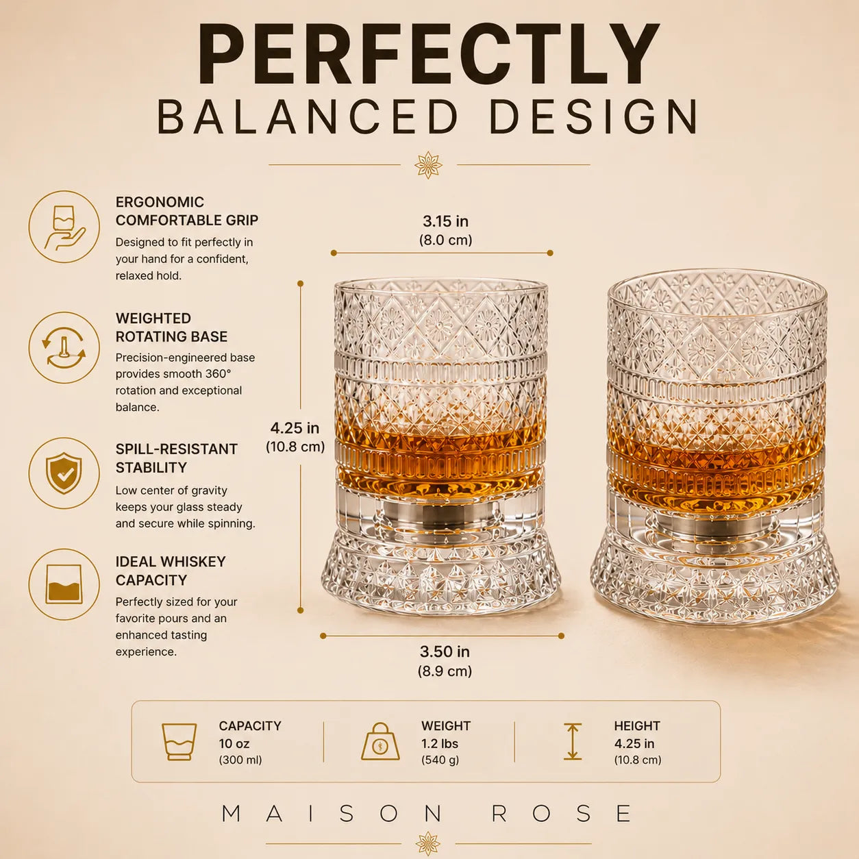 Orbit Crystal – Rotating Crystal Glassware
