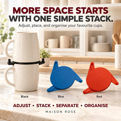 MugNest – Adjustable Cup Stacking Organizer