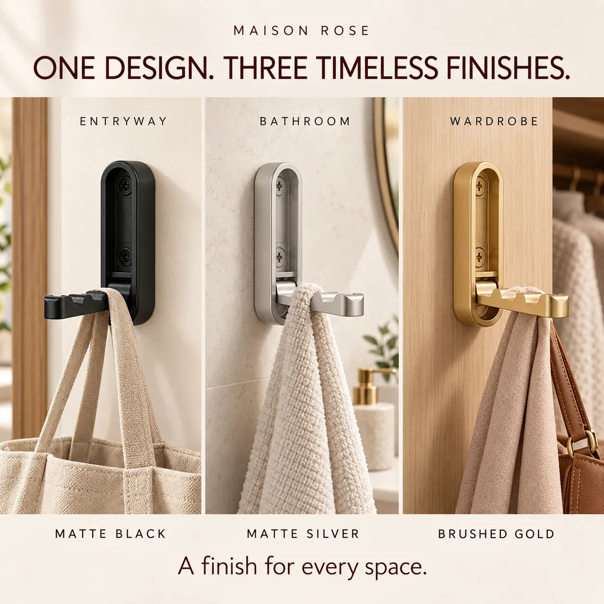 HideHook – Foldable Wall-Mounted Coat Hook
