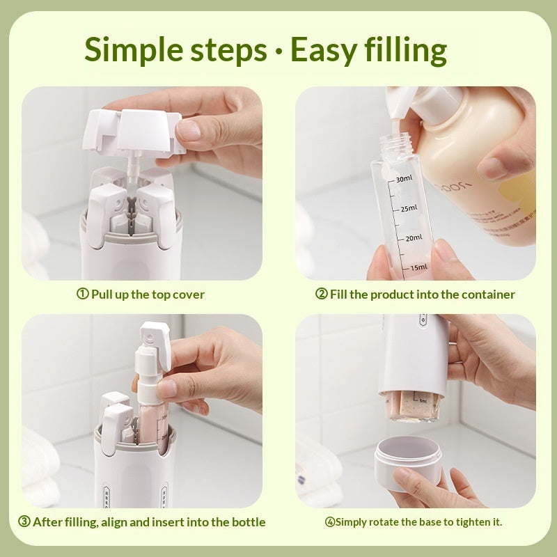QuadroGo 4-in-1 Smart Travel Dispenser