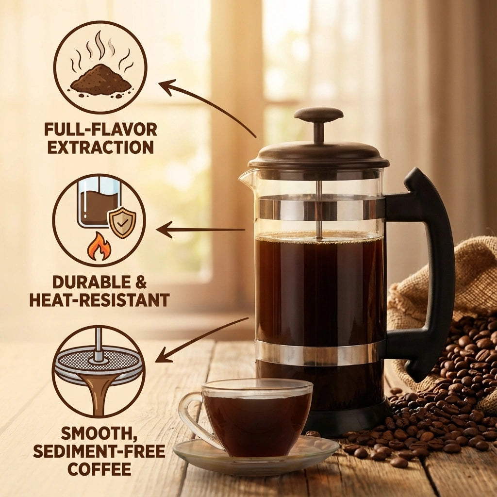 Brewly - French Press Coffee Pot