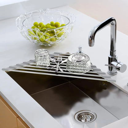CornerDry - Space-Saving Foldable Dish Drainer