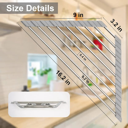 CornerDry - Space-Saving Foldable Dish Drainer