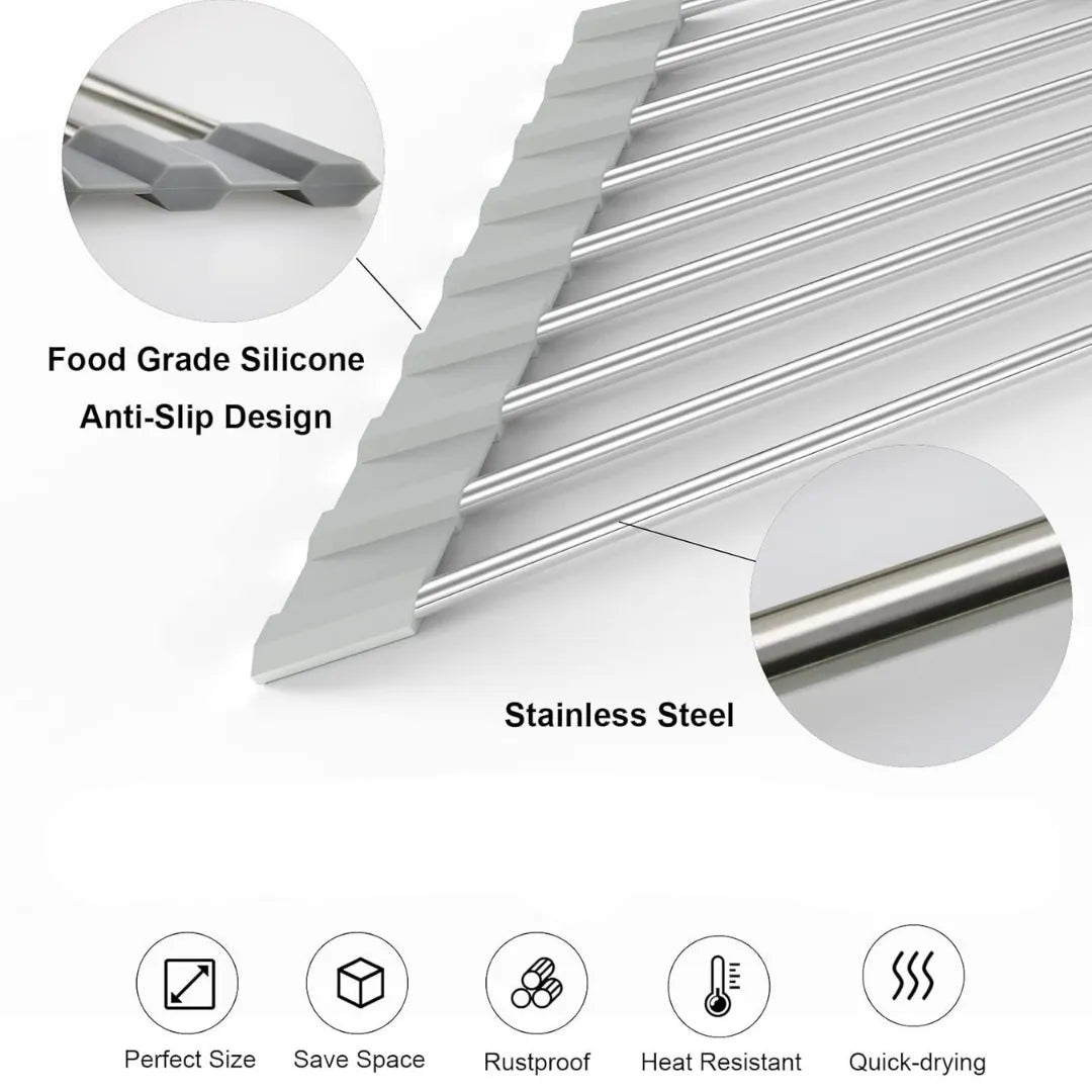 CornerDry - Space-Saving Foldable Dish Drainer