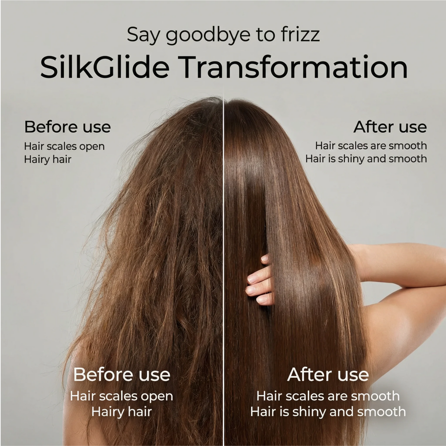 SilkGlide - Wireless Hair Straightener Brush