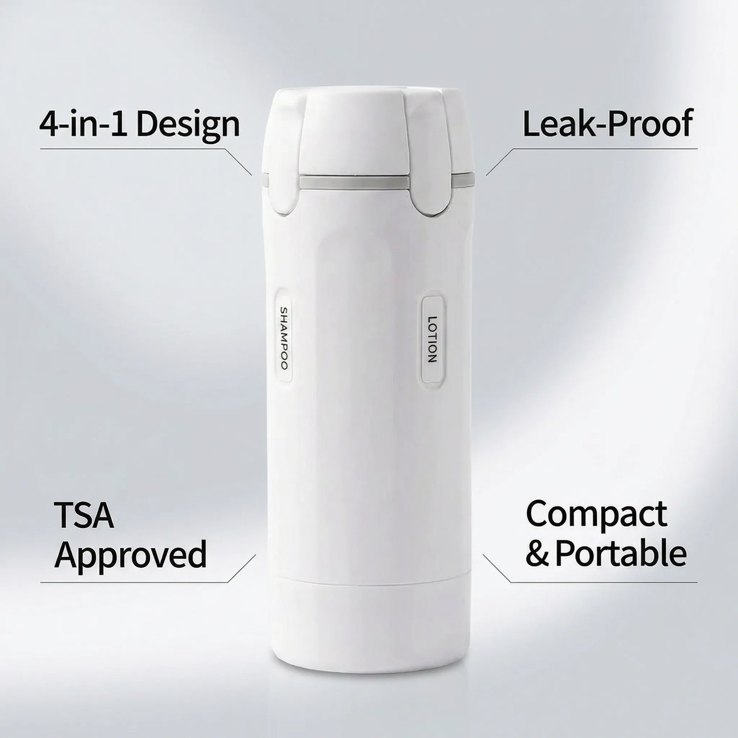 QuadroGo 4-in-1 Smart Travel Dispenser