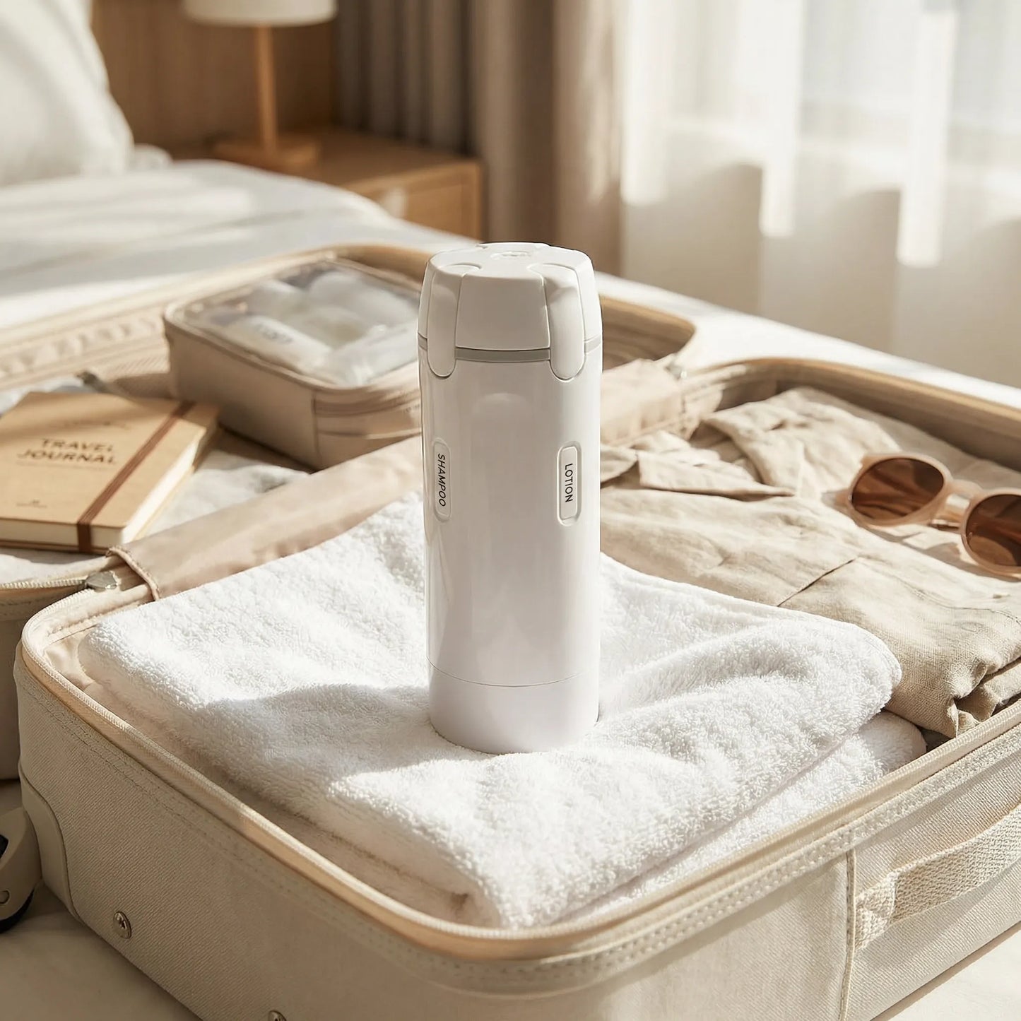 QuadroGo 4-in-1 Smart Travel Dispenser
